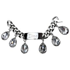 Vintage Dior by John Galliano Fall 2004 Swarovski Crystal Runway Bracelet