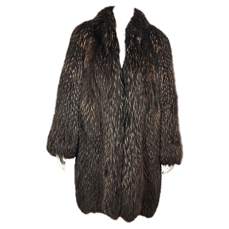 Vintage Faux Fur Coat White Silver Coat Value 26364showing Jpg