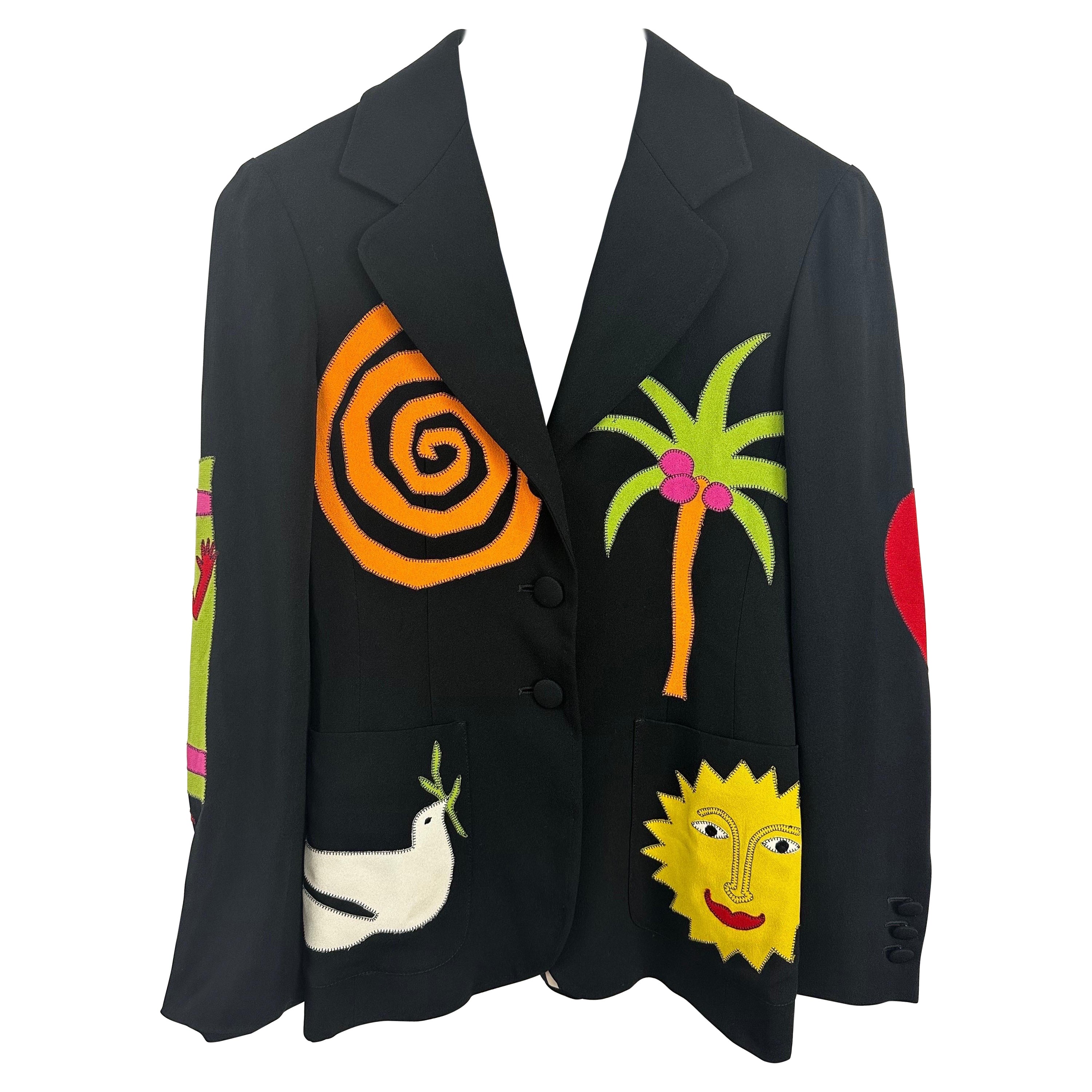 Moschino Cheap and Chic rick rack 
Blazer The Nanny /Iris Apfel For Sale