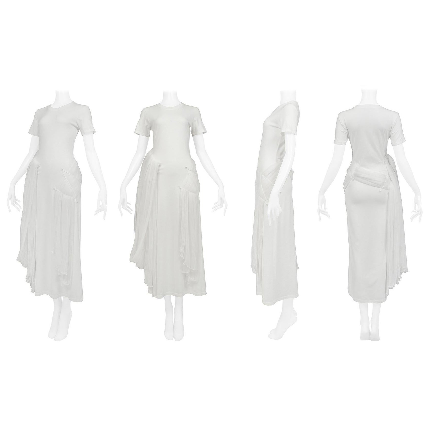 Issey Miyake Iconic White Goddess Concept Dress 2003 For Sale