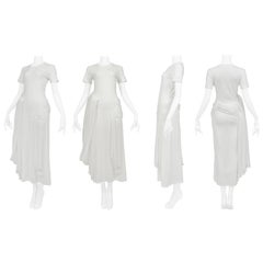 Used Issey Miyake Iconic White Goddess Concept Dress 2003