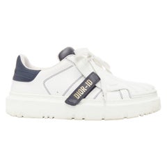 CHRISTIAN DIOR 2021 Dior-ID white navy rubber detail low chunky sneakers EU37.5