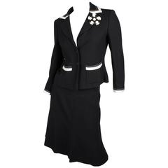 Chanel 2-pcs Suit - black & white 2003 11