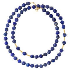 Lapislazuli-Halskette - Blaue Madrider Lapislazuli-Halskette von Bombyx House