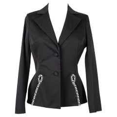 Christian Dior Black Blended Cotton Jacket, circa 2005