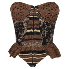 Top bustier in lana Lacroix Autunno 1993