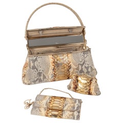 Dior Gold Lustre Python Babe Vanity Bag, 2008