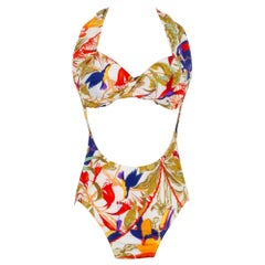 Hermès One-Piece Openwork Swimsuit