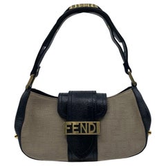 Borsa A Spalla Fendi Hobo FF Logomania Vintage