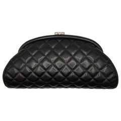 Borsa A Mano Chanel Clutch Timeless Nera