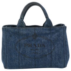 Prada Gärtner-Tasche aus blauem Denim