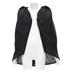 MATICEVSKI 2018 Explosion black crepe voluminous bolero cape AU8 M