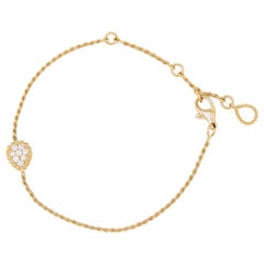 Boucheron Schlange Boheme Diamanten 18k Gelbgold XS-Motiv-Armband