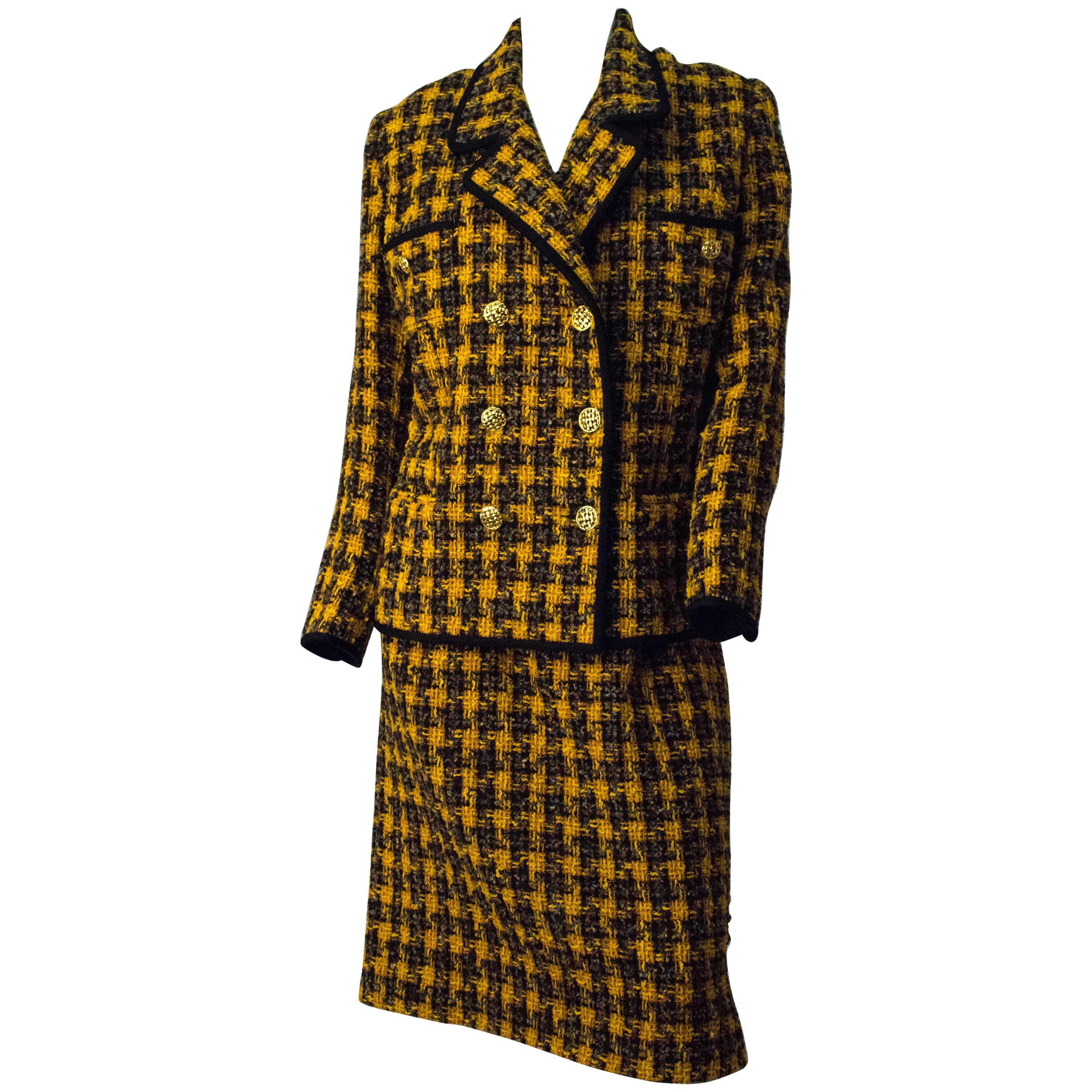 80s Richard Carriere Tweed Suit