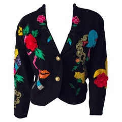 80s Western Embellished Cropped Jacket