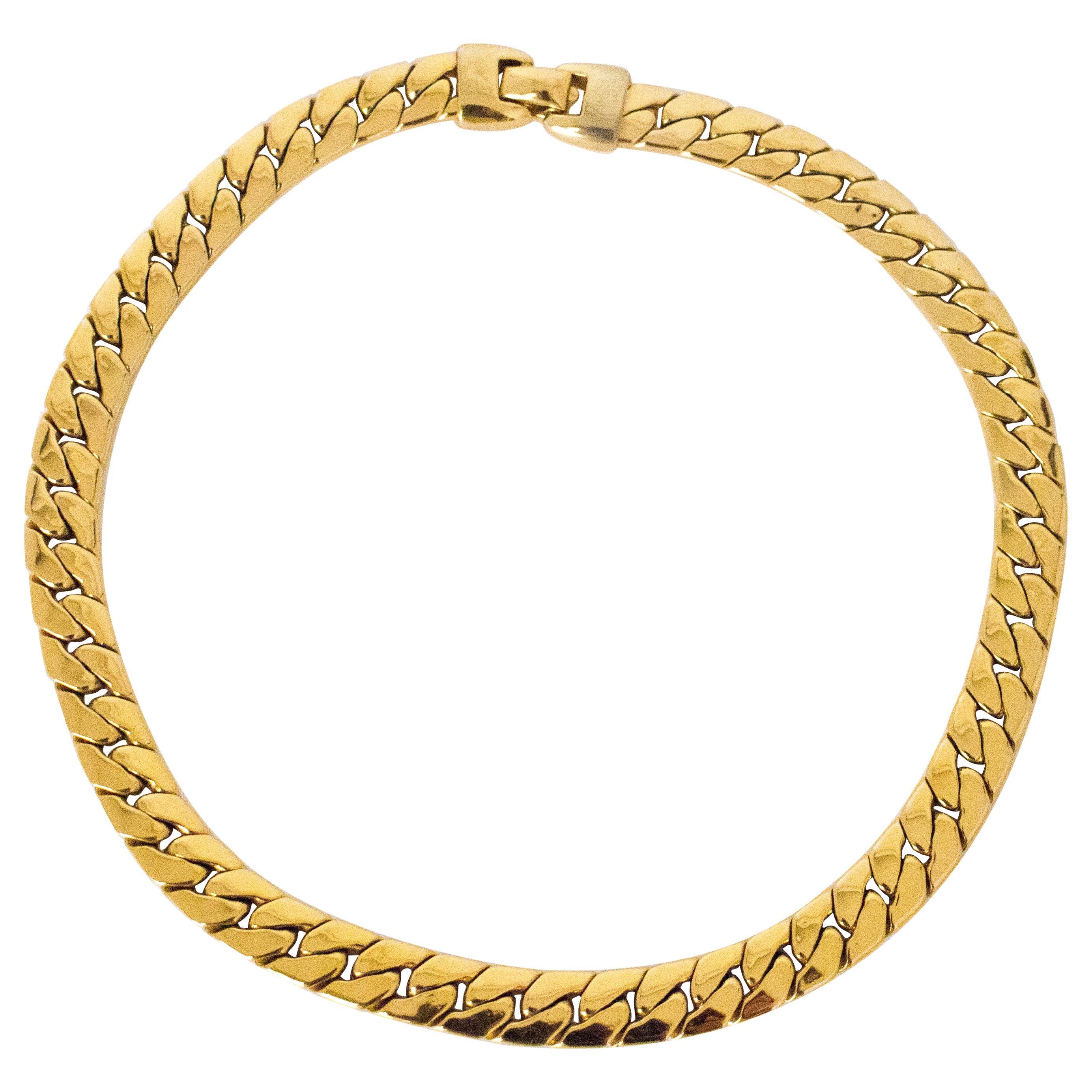 80s Napier Gold Link Necklace