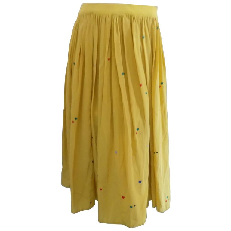 Yellow Cotton Skirt 55