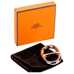 New in Box  Hermès Palladium Scarf Ring