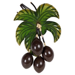Bakelite Art Deco Olives Brooch