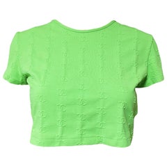Vintage 90's CHANEL green top