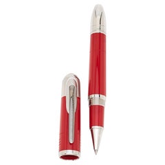 Montblanc Great Characters Enzo Ferrari Special Edition Resin SIlver Tone Roller