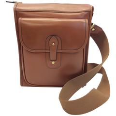 Ghurka Handmade Caramel Leather Messenger Bag