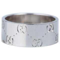 Gucci Icon Ring 18 ct white gold - signed Gucci