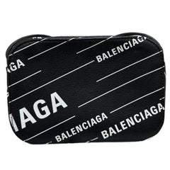 Borsa A Tracolla Balenciaga Kameratasche Logo Nero