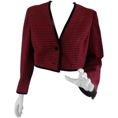 Pied de Poule red and black jacket 12