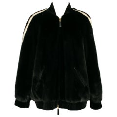 Used Wonderful Jacket in Black and White Mink