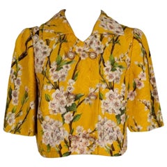Veste en coton à fleurs Dolce & Gabbana
