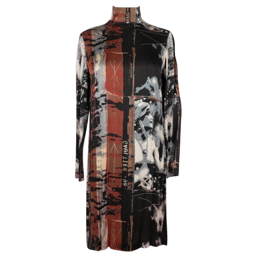 Jean-Paul Gaultier High-Neck Long-Sleeved Dress 1997-1998 For Sale