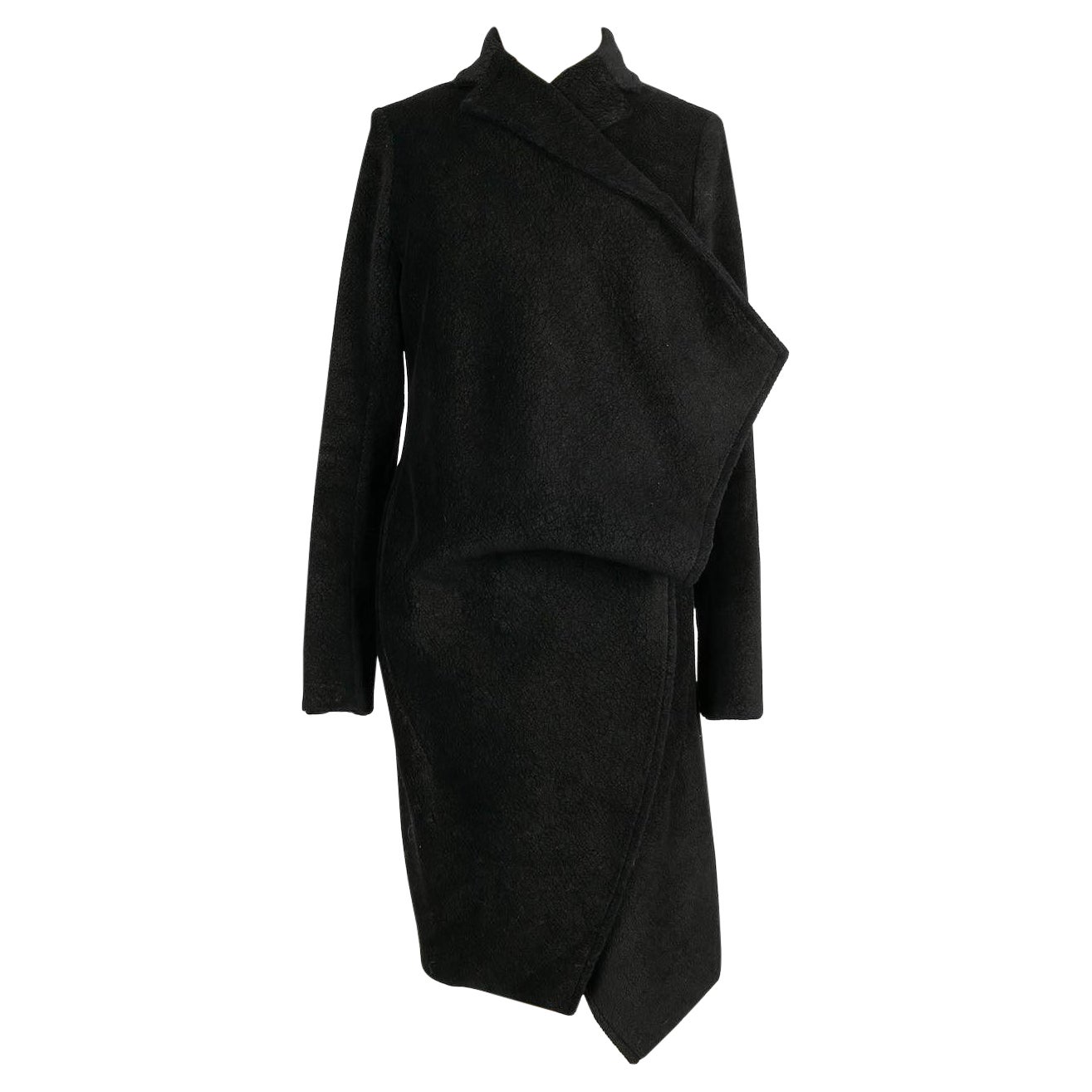 Peachoo + Krejberg Black Coat of Cotton For Sale