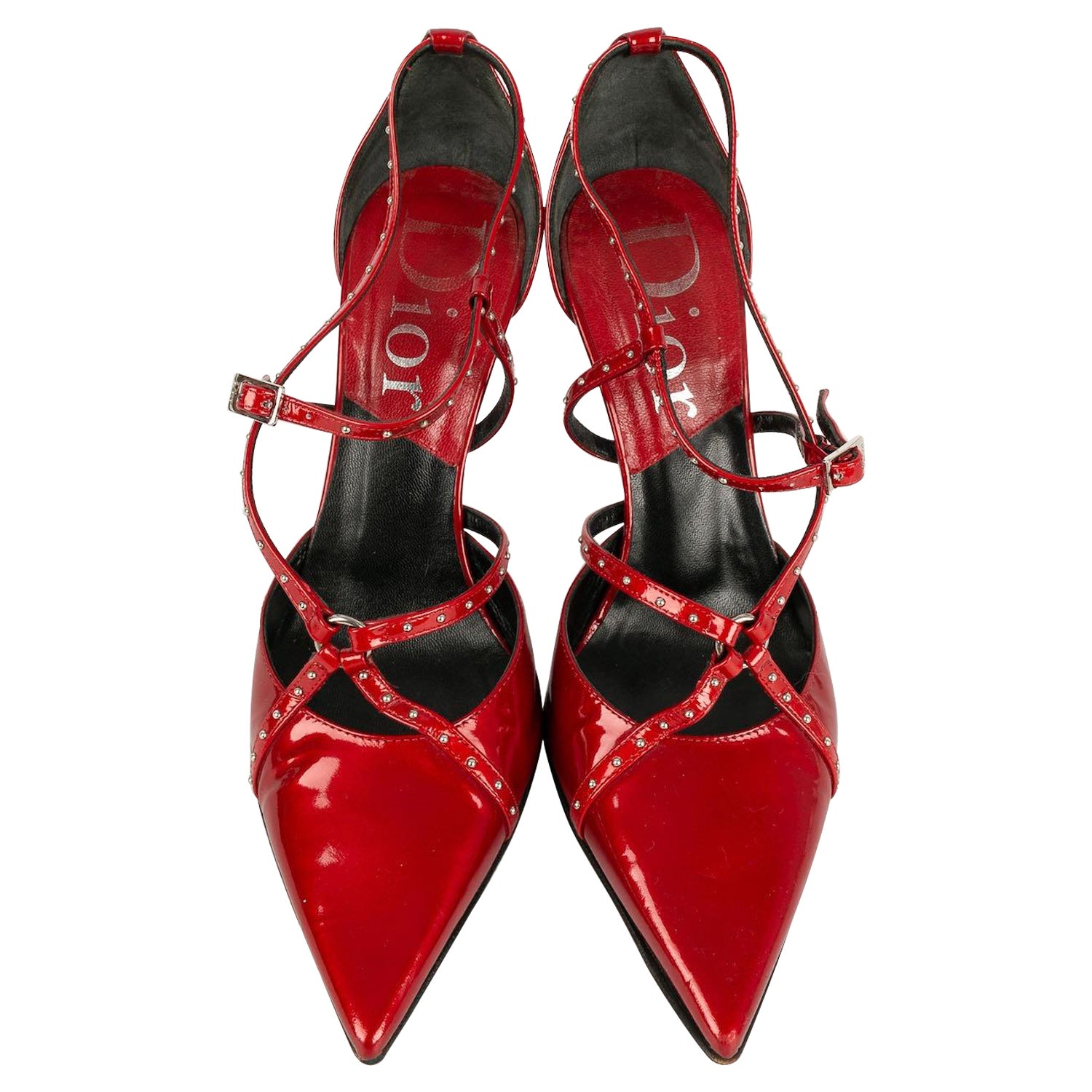 Dior Leather Pumps in Red Leather Pumps For Sale