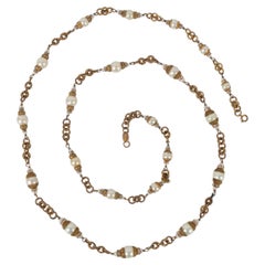 Retro Chanel Costume Pearls Necklace, 1950-60