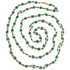 Chanel Green Pearl Necklace, 1960s