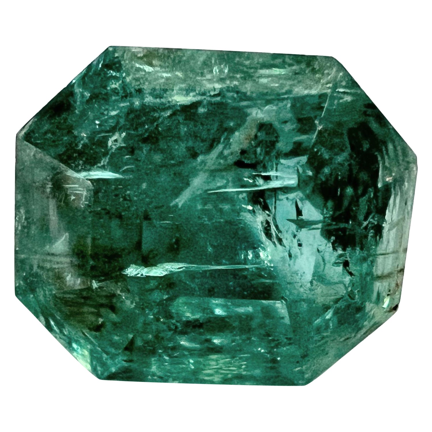 3.35ct NON-OILED Natural EMERALD Gemstone (pierre précieuse EMERALE naturelle) en vente 2