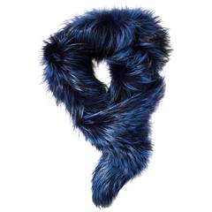 Lorry Newhouse Midnight Blue Fox Stole 