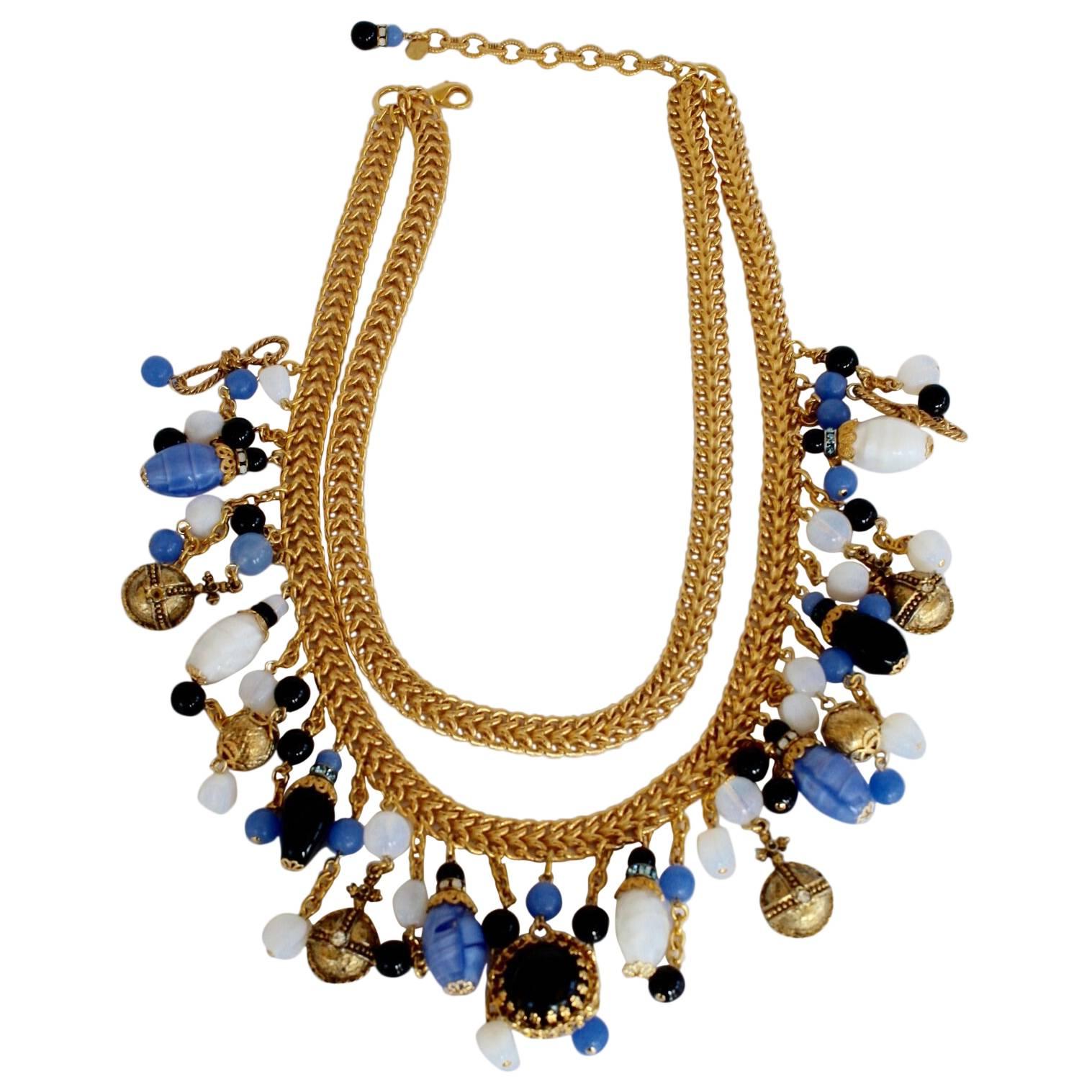 Francoise Montague Replique Charm Necklace For Sale