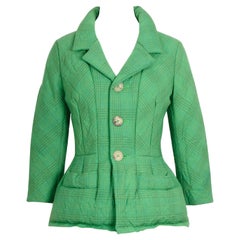Comme des Garçons by Junya Watanabe vintage FW 2004 green padded basque jacket  