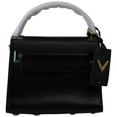 Never used Valentino Garavani My Rockstud  Black Bag. Kelly Style 