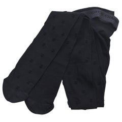 Chanel CC Print Pantys Medias NUEVO Con Caja Talla Grande III