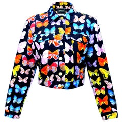S/S 1995 Gianni Versace Butterfly Printed Jacket