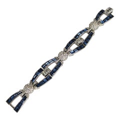 Marcel Boucher Art Deco Baguette Link Bracelet