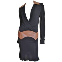 Gianni Versace Vintage Plunge Wrap Dress 7