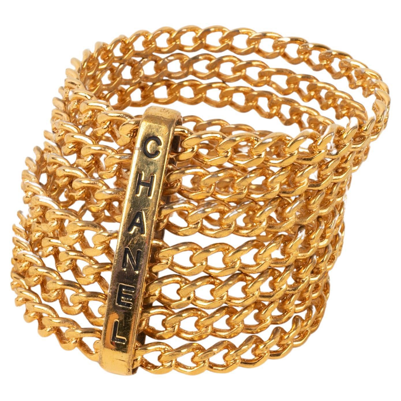 Chanel Golden Metal Bracelet, Cruise 1993