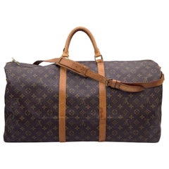 Used Louis Vuitton Monogram Keepall Bandouliere 60 Travel Bag M41412