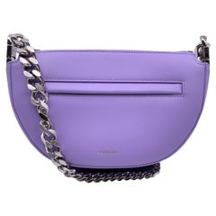 Burberry Purple Lillac Leather Mini Olympia Shoulder Bag