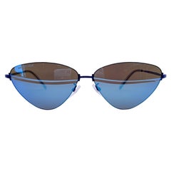 Balenciaga Mirrored Cat Eye Sunglasses BB0105S 61/12 145mm