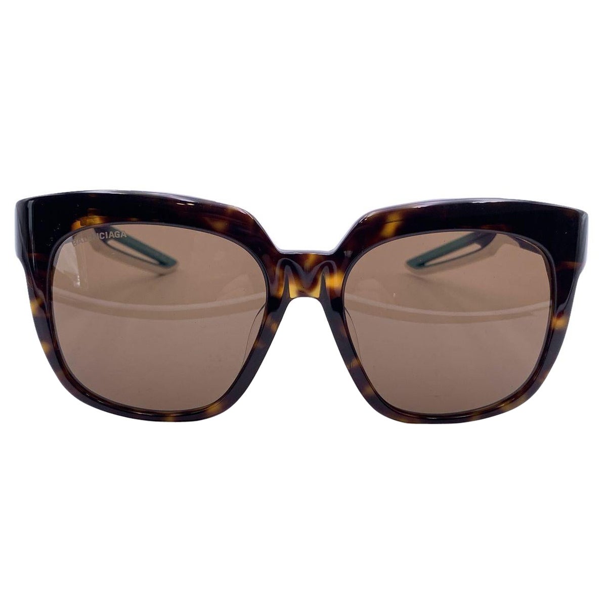 Balenciaga Brown TripleS Squared Sunglasses BB0025SA 55/19 135mm For Sale